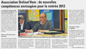 La Voix du Nord du 16.06.2012