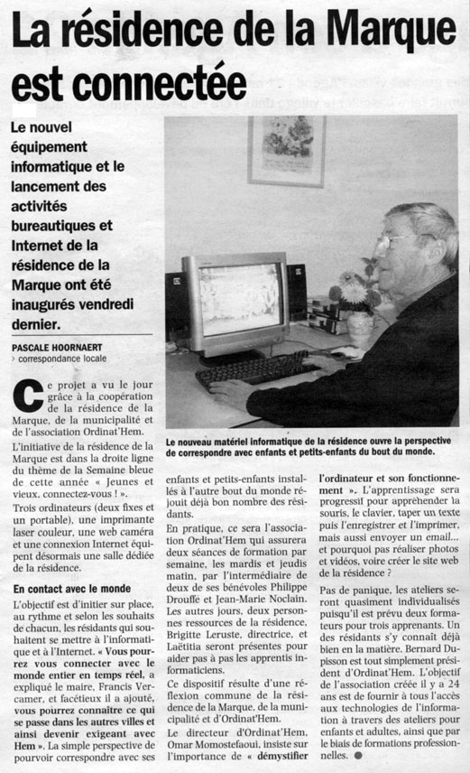 Lire la suite à propos de l’article Nord Eclair 04.11.2008