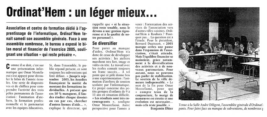 Lire la suite à propos de l’article Nord Eclair 28.03.2006