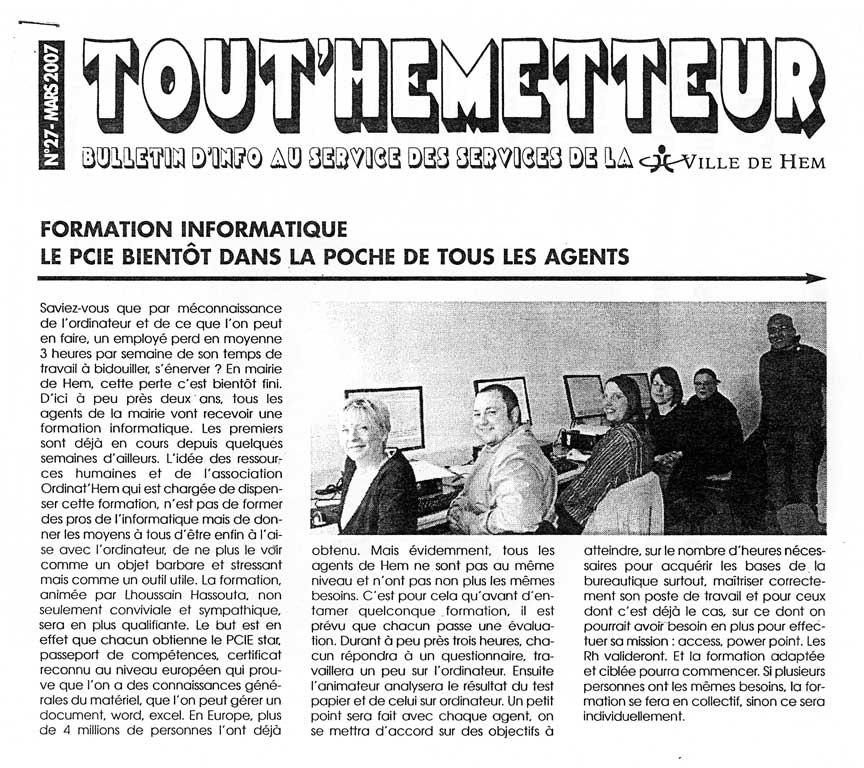 Lire la suite à propos de l’article Tout’Hemmetteur 03.2007