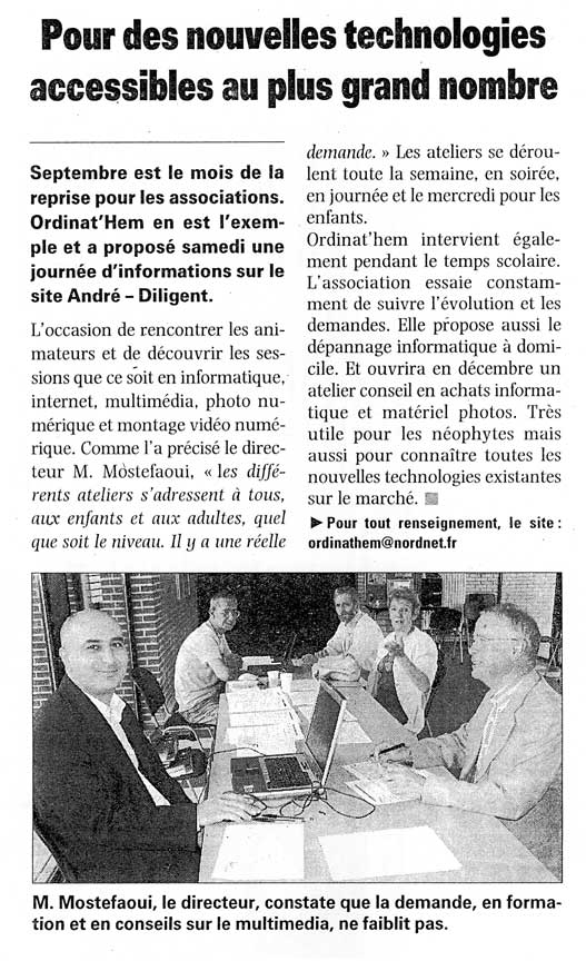 Lire la suite à propos de l’article VdN 27.09.2006