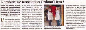 Article Nord Eclair du 13.10.2011