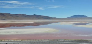 Lagune dans la Cordillère des Andes