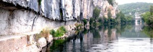 Le Lot - chemin de halage de Bouziés