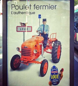 Clermont-Ferrand - publicité pour le poulet Loué